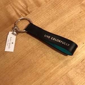 Kate Spade lanyard keychain. Live Colorfully.